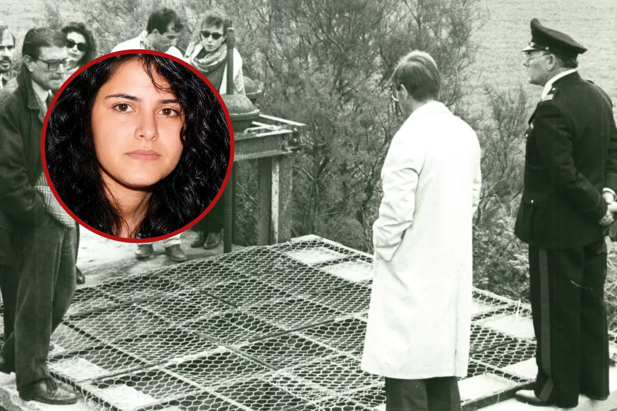 Il luogo del ritrovamento del corpo di Gisella Orrù (nel tondo)