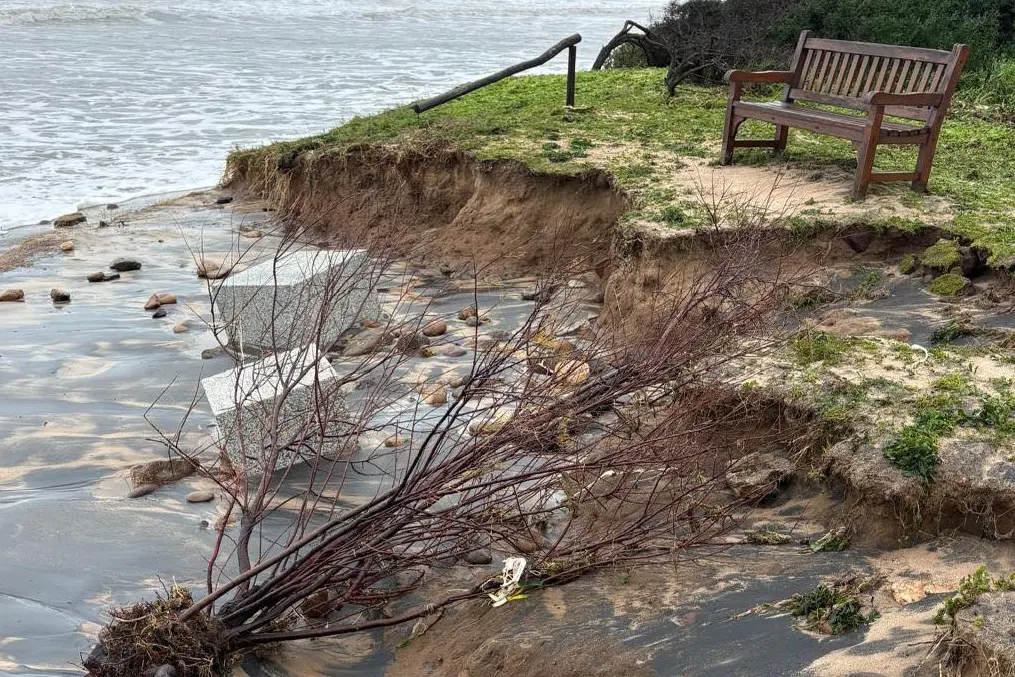 I danni causati dal ciclone Harry nel territorio di Pula