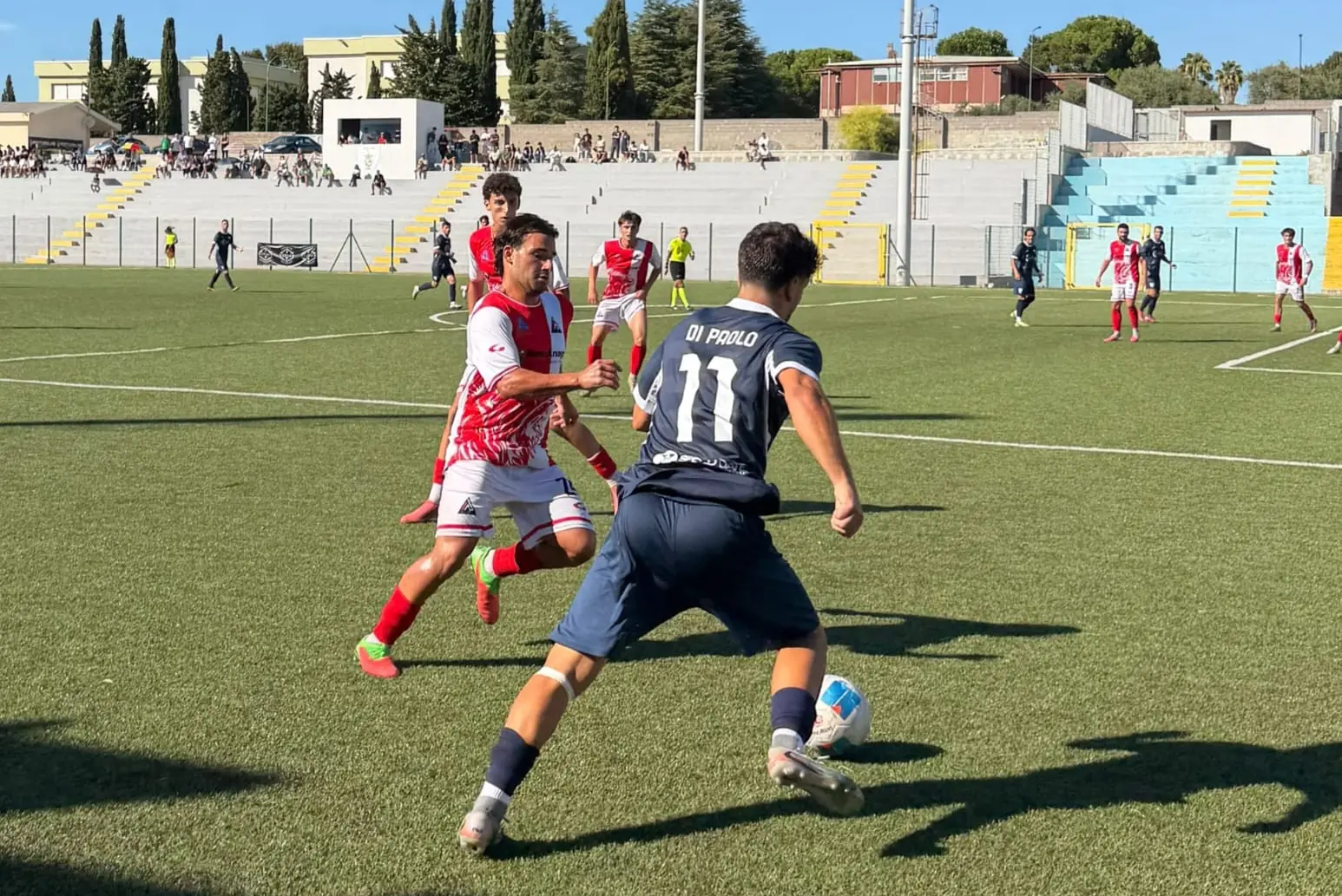 Un momento della partita tra Latte Dolce e Città di Anagni