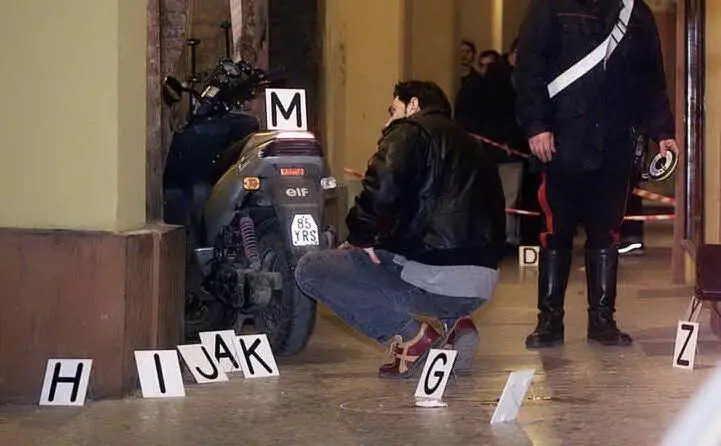 Il luogo dell'omicidio a Bologna