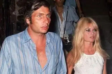 Gunter Sachs con Brigitte Bardot negli anni Sessanta