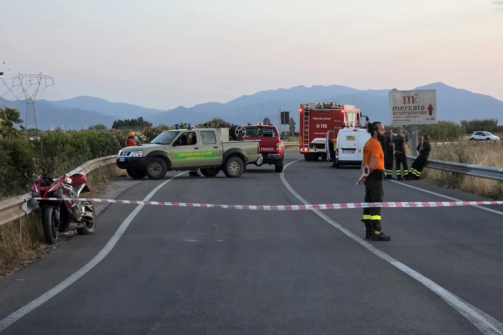 Il luogo dell'incidente costato la vita al motociclista (Foto: Sara Saiu)