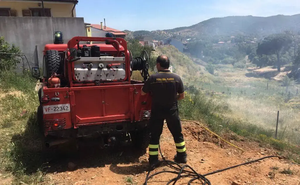 L'intervento dei vigili del fuoco
