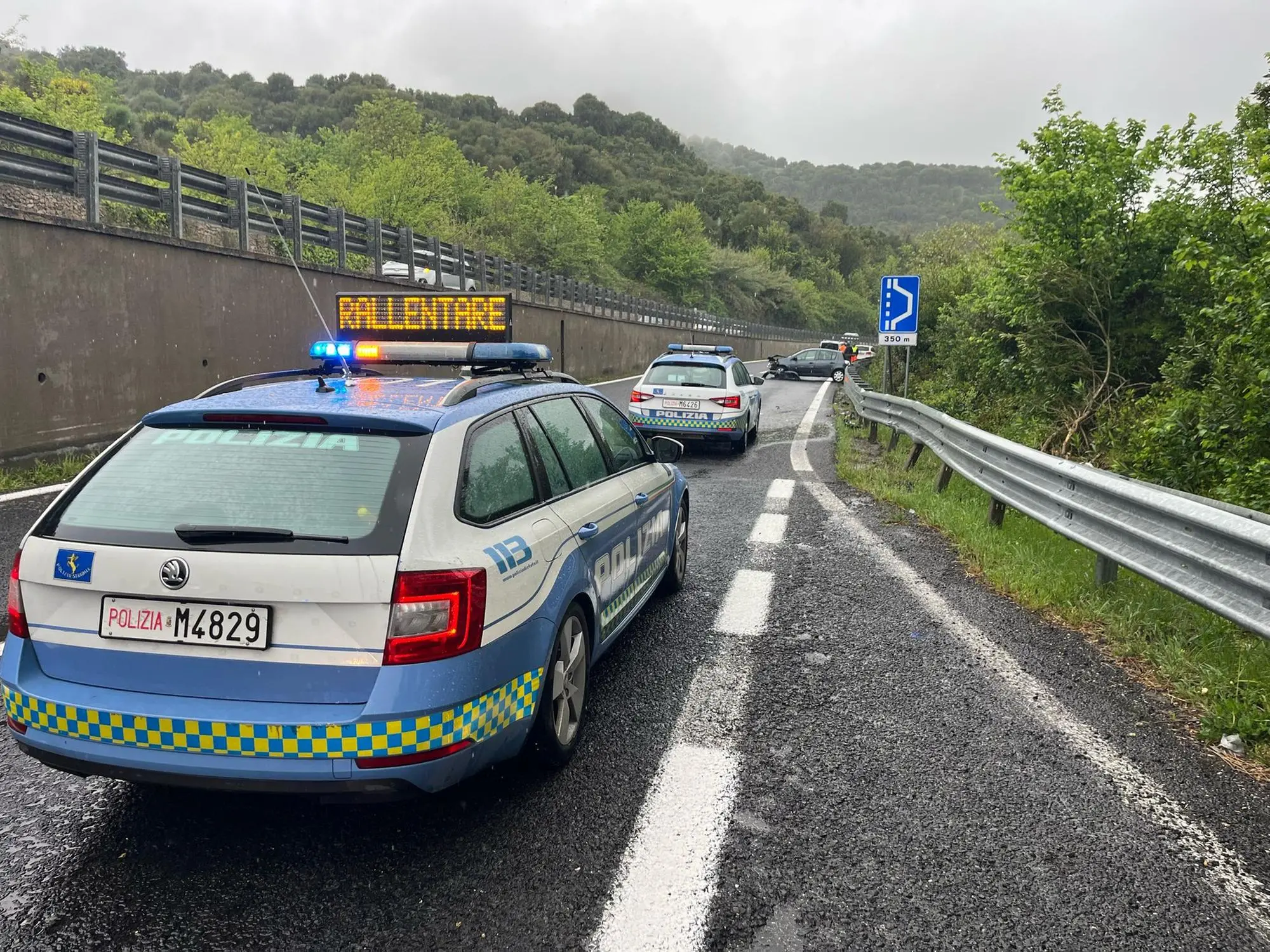 Polizia sulla statale 131, per l'incidente a Codrongianos