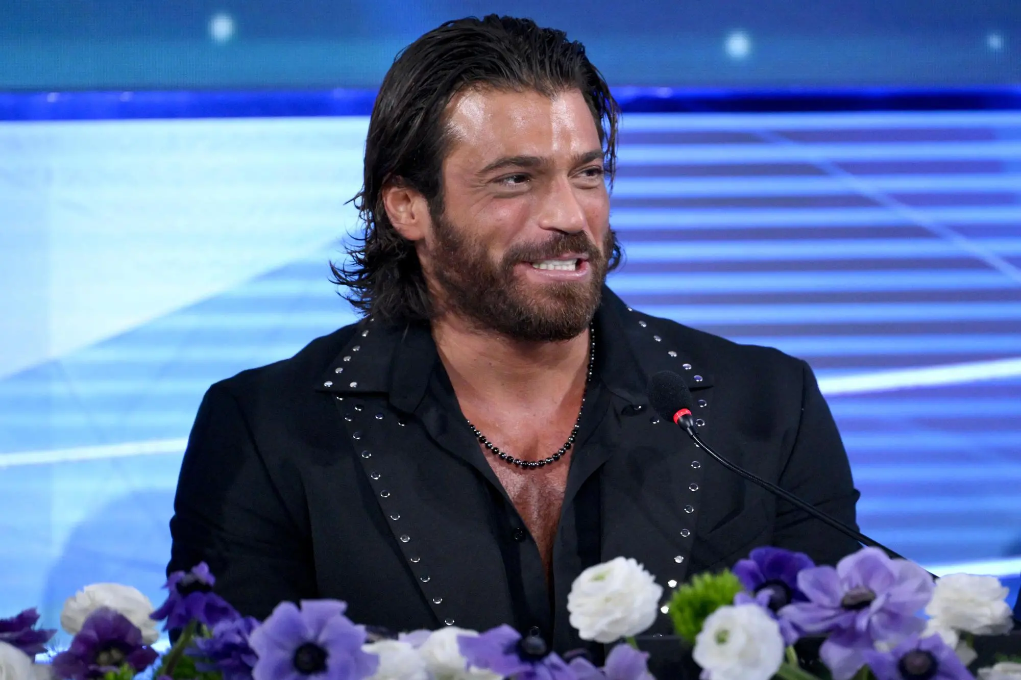Turkish actor Can Yaman attends a press conference at the 76th Sanremo Italian Song Festival, Sanremo, Italy, 24 February 2026. The Music Festival runs from 24 to 28 February 2026. ANSA/ETTORE FERRARI