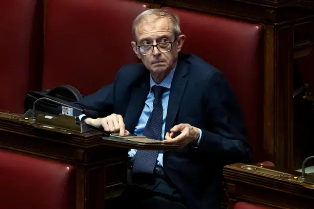 Piero Fassino nell'aula del Parlamento (foto Ansa)
