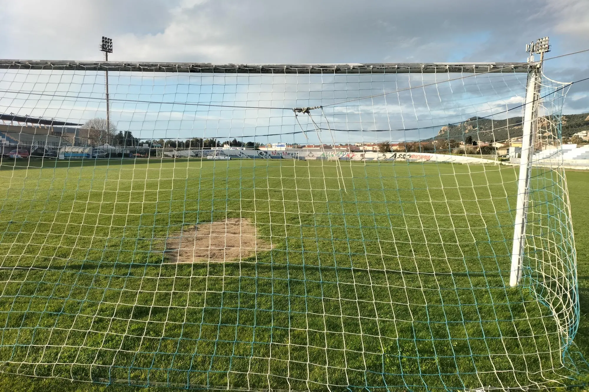 Lo stadio Zoboli di Carbonia. (foto Scano)