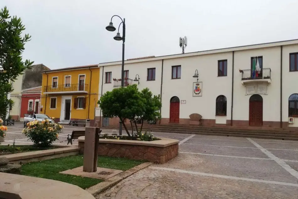 Piazza Boyl, la principale di Putifigari (L'Unione Sarda - Tellini)