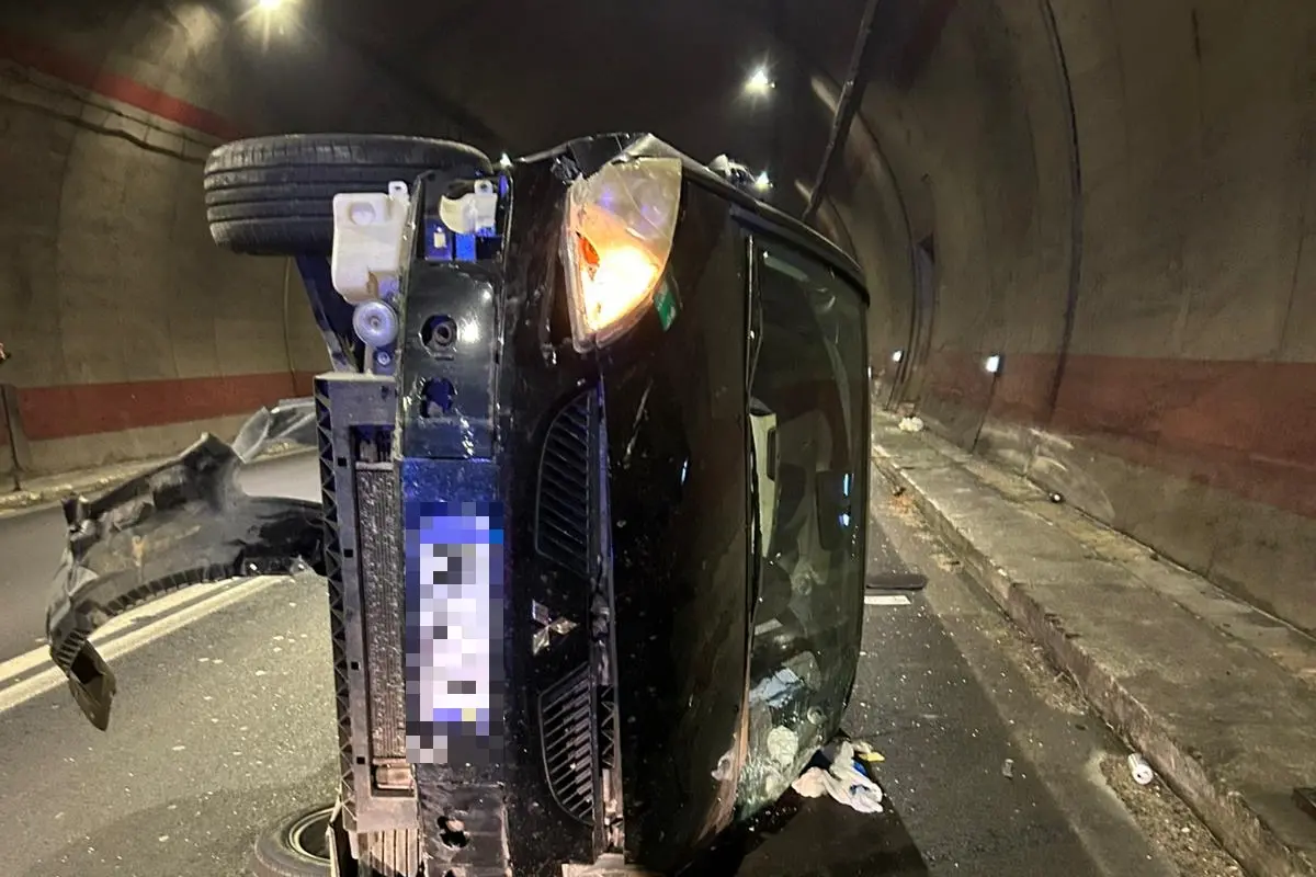 L'incidente in galleria (L'Unione Sarda)