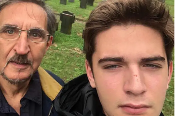 Leonardo La Russa con il padre Ignazio (foto via Ansa)