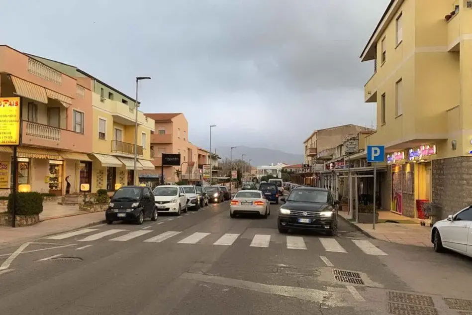 Il centro di Valledoria (L'Unione Sarda - foto Tellini)