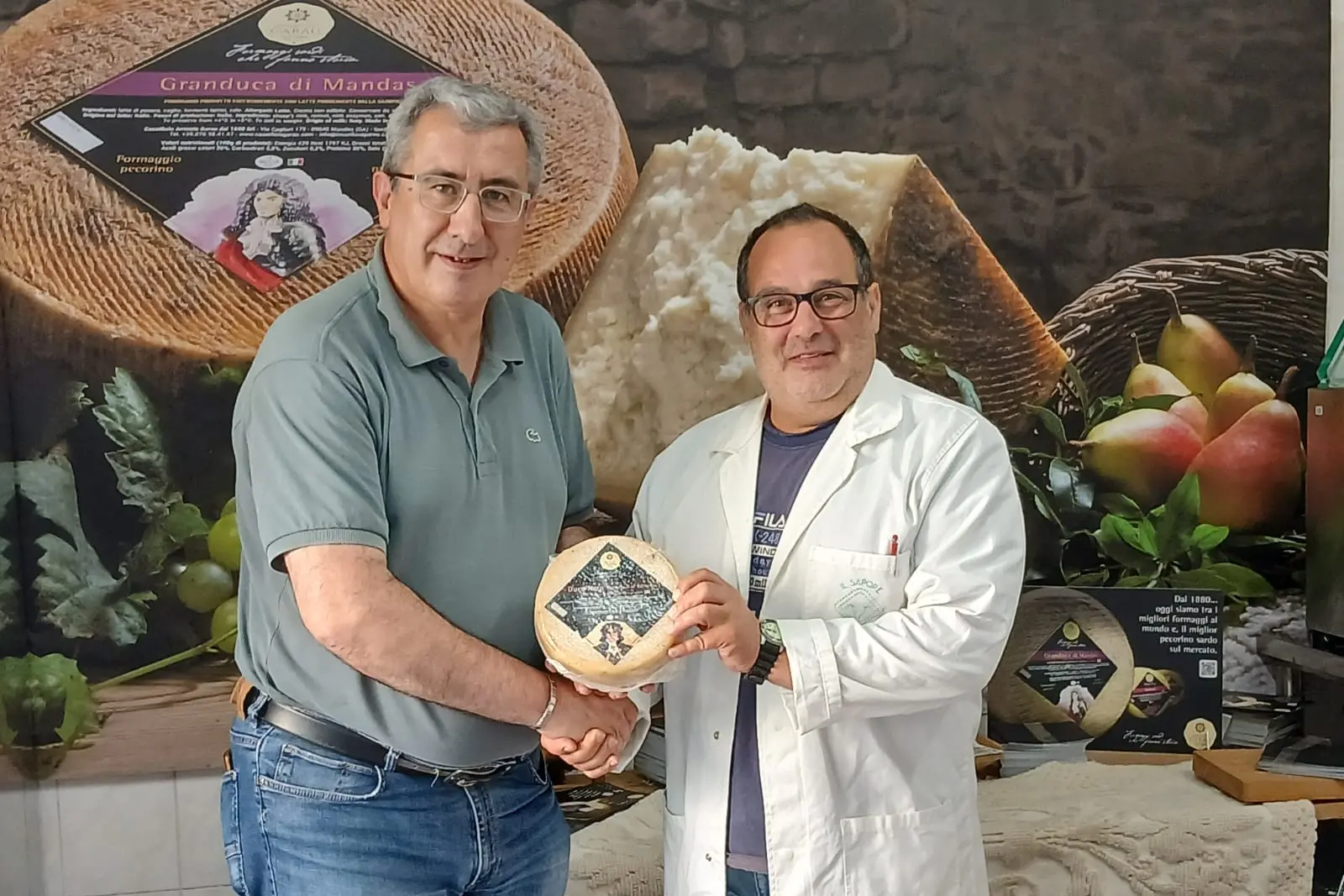 Umberto Oppus con Mimmo Garau
