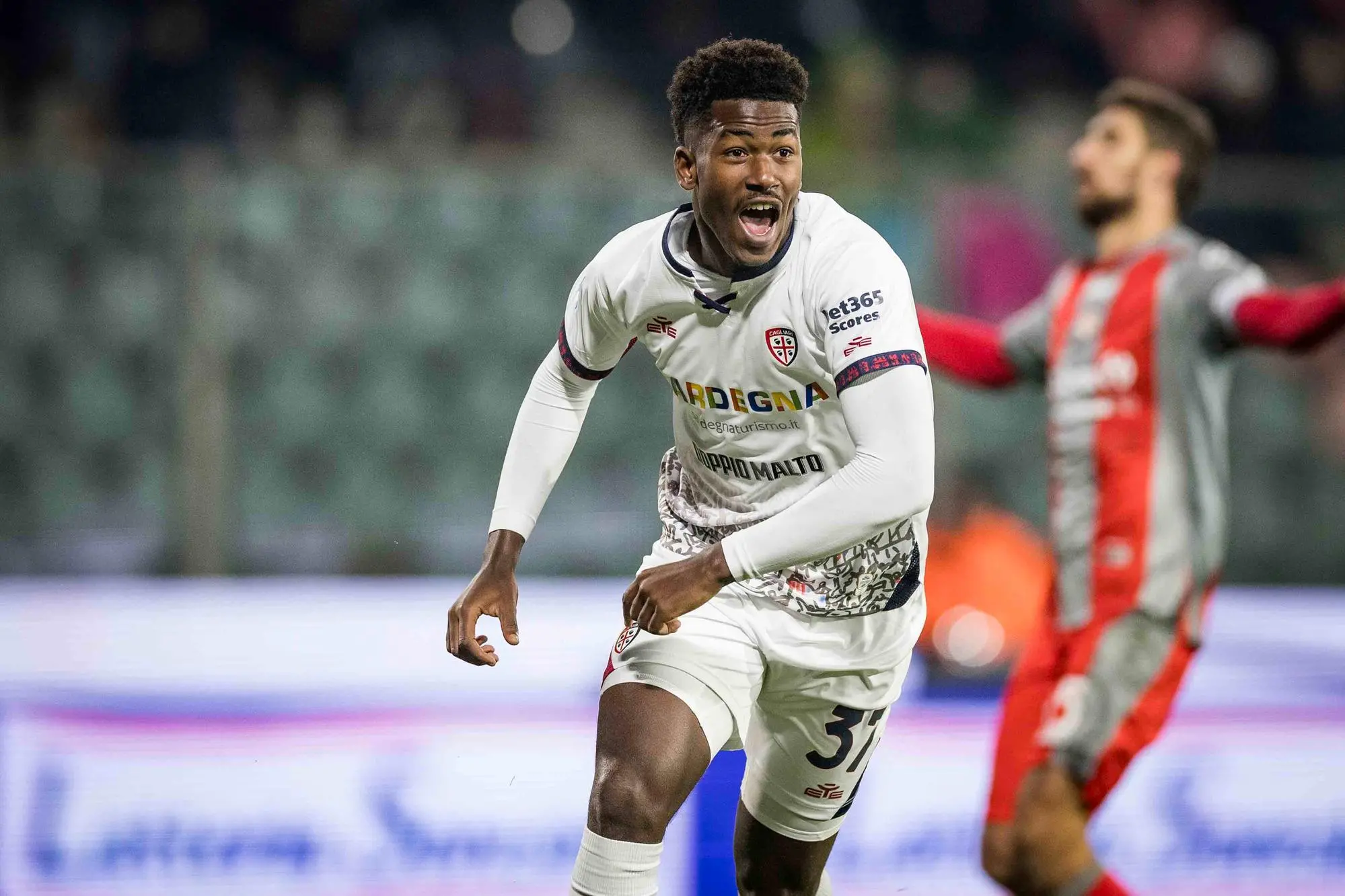 Yael Trepy esulta per il gol in Cremonese-Cagliari (foto Valerio Spano)