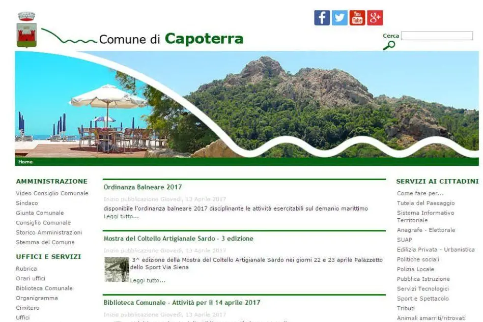 Il sito del Comune