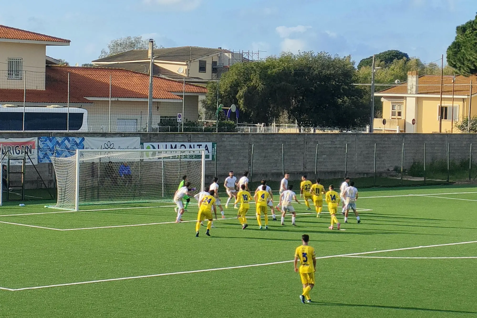 L'Arborea impegnato in una delle precedenti sfide stagionali (foto di Giacomo Pala)