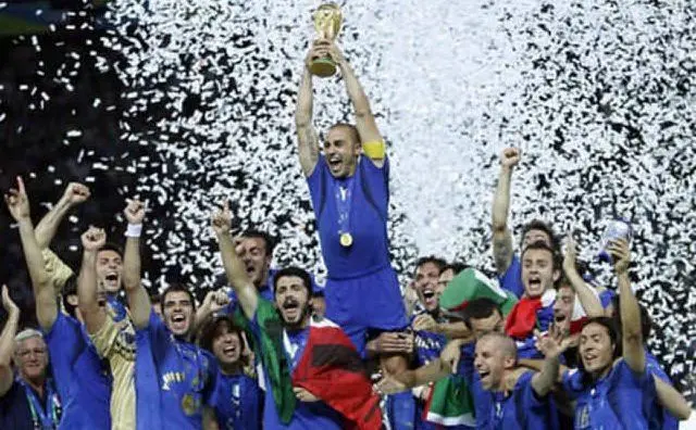 Gli azzurri di Lippi sul tetto del mondo