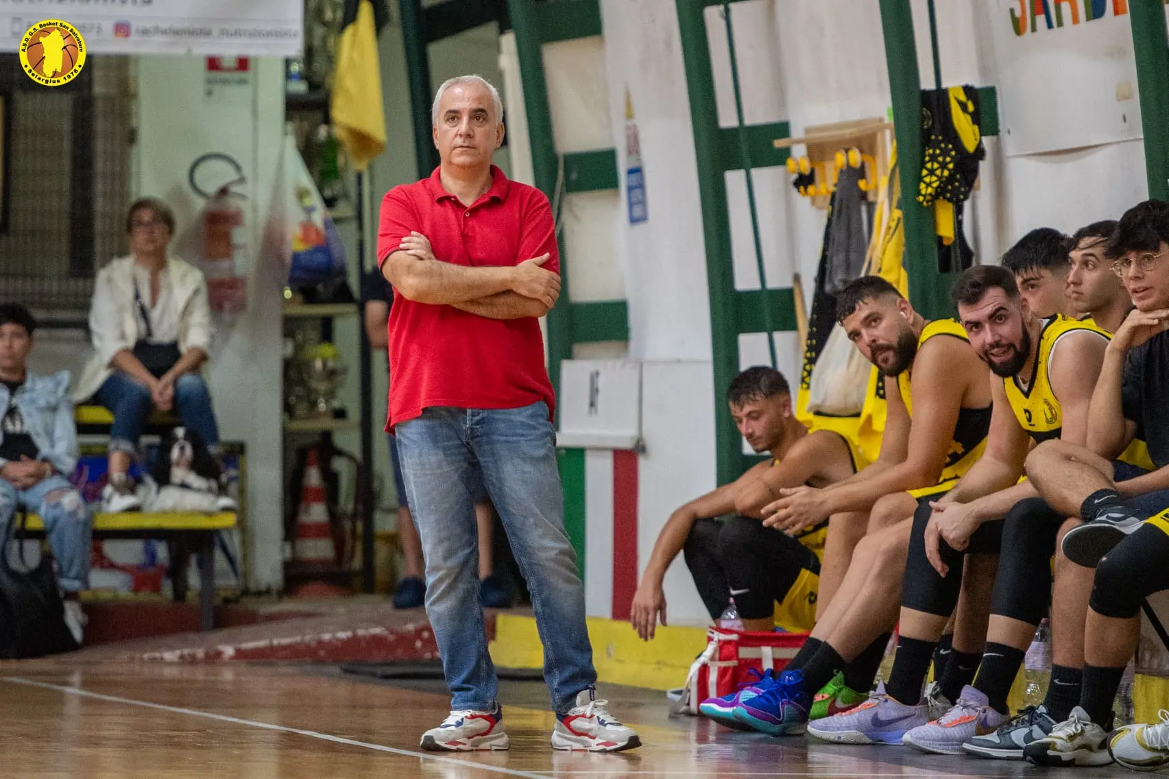 Fabrizio Asunis, coach del San Salvatore Selargius (foto di Andrea Cicotto e Maurizio Loddo)