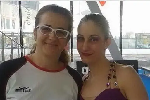 Francesca Deidda con l'ex allenatrice Anna Abate