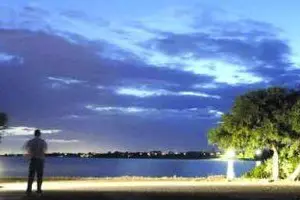 Il litorale di Quartu all'alba