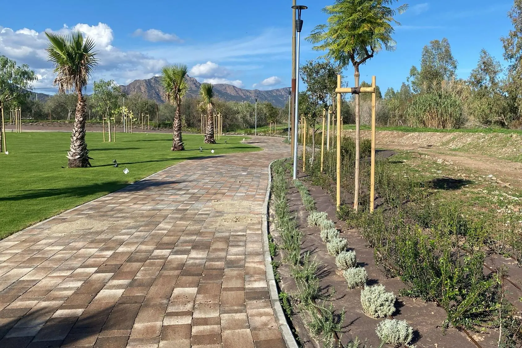 Il Parco fluviale a Villa San Pietro (foto Murgana)