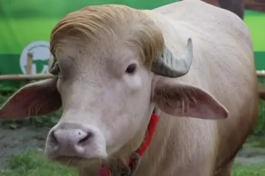 Bufalo "sosia" di Donald Trump diventa una star in Bangladesh