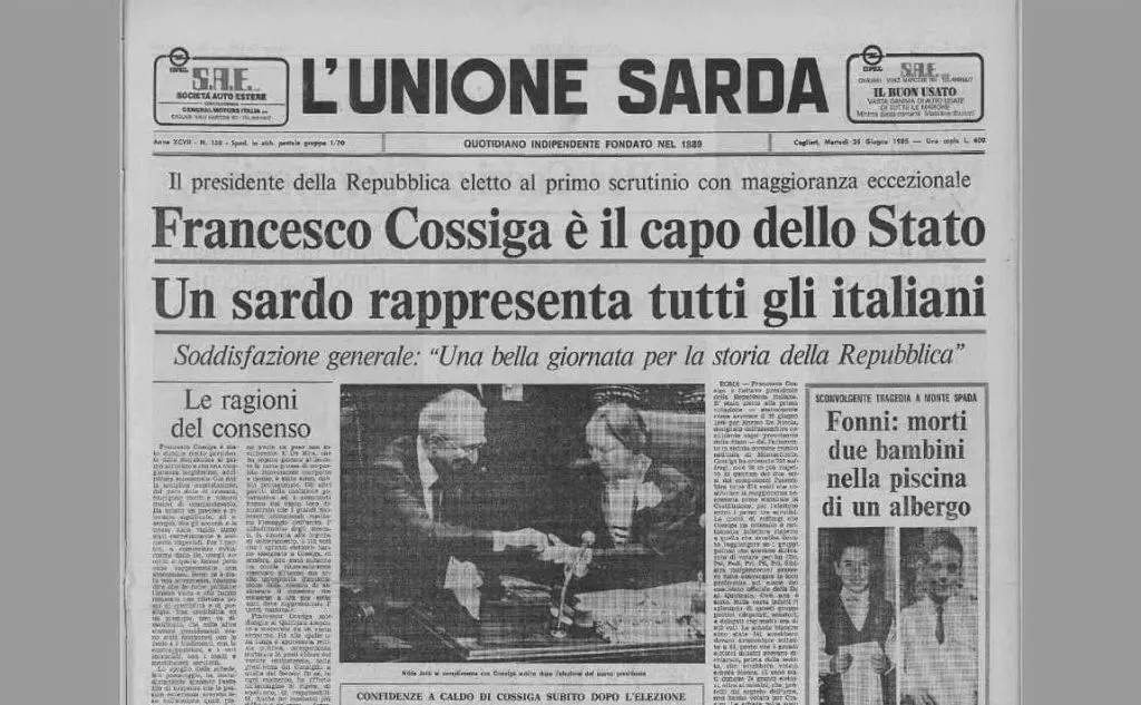 Cossiga era stato eletto presidente il 24 giugno 1985