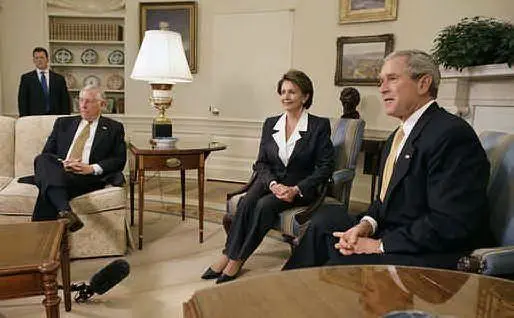 Con George W. Bush (foto Wikipedia)