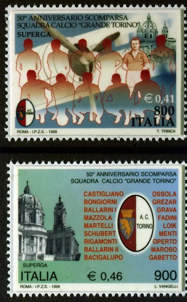 Un francobollo commemorativo (Ansa)