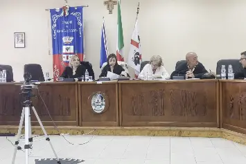 Il consiglio comunale (foto da frame video)