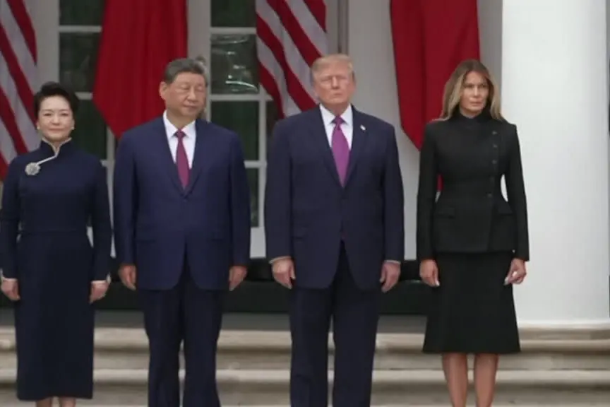 Trump e Xi alla Casa Bianca, la rassegna militare per l'ospite cinese