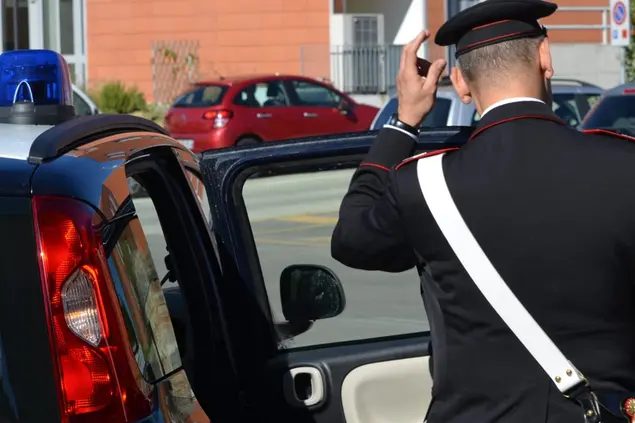 Intervento dei carabinieri