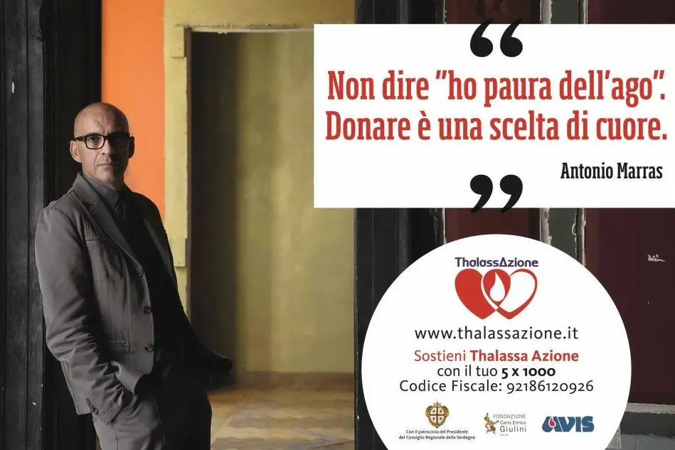 Anche Antonio Marras testimonial della campagna per le donazioni