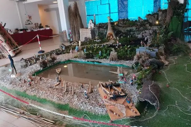 Il presepe dello scorso anno (Foto Sara Pinna)