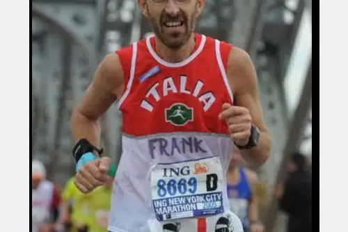 Franco Pomata alla maratona di New York