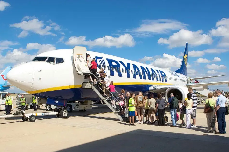 Passeggeri di un volo Ryanair