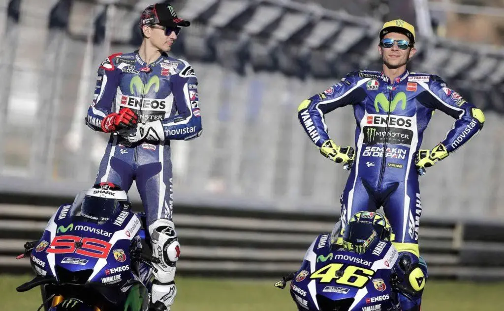 Con Jorge Lorenzo (Ansa)