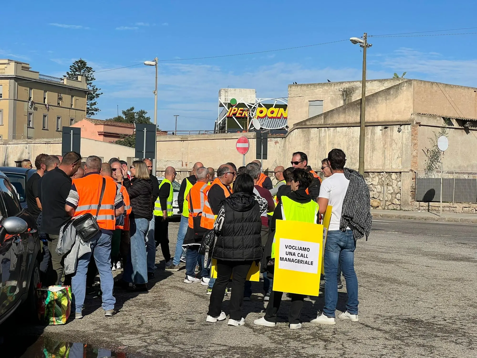La protesta a Cagliari (foto Melis)