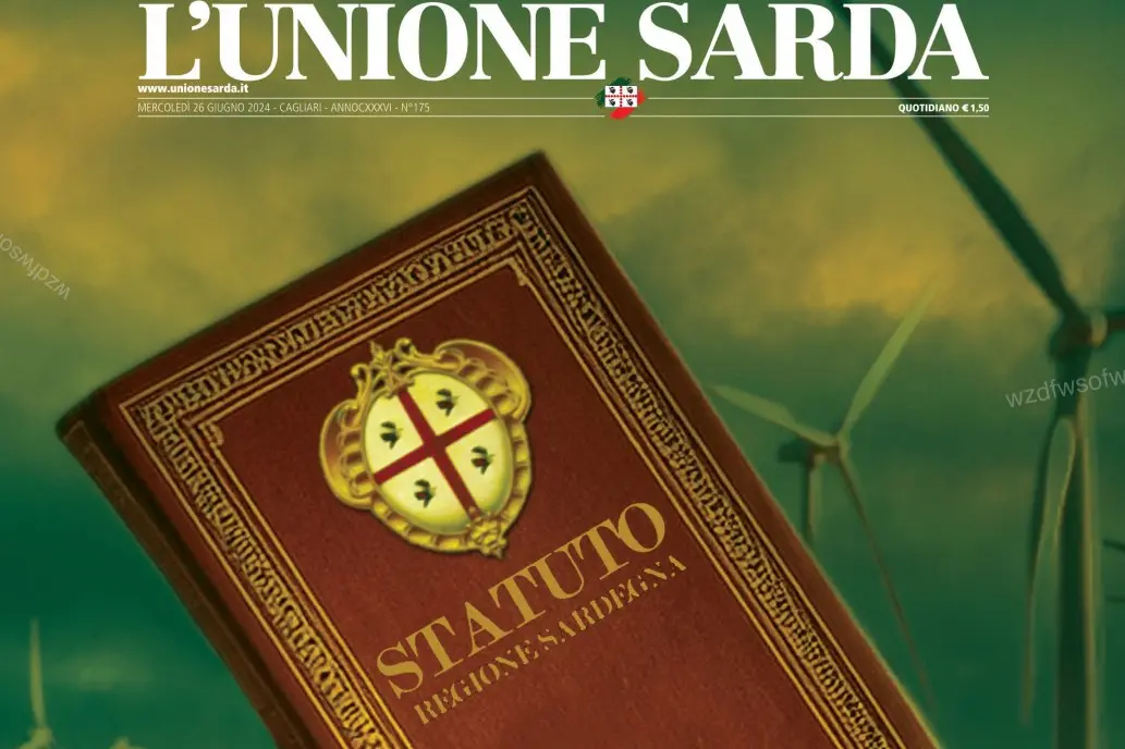 La copertina de L'Unione Sarda