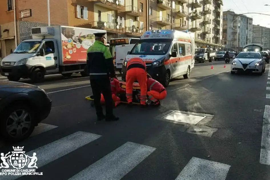 I soccorsi (foto Polizia locale)