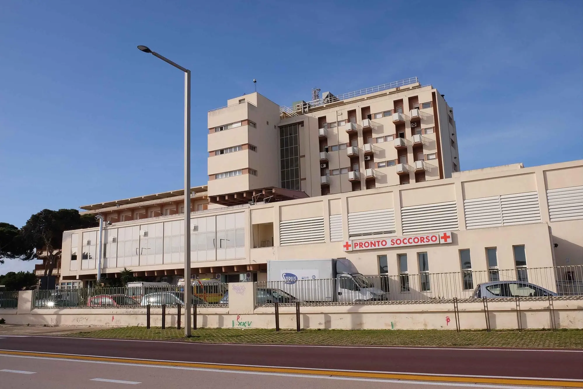L'ospedale Marino di Cagliari, sede della Asl 8