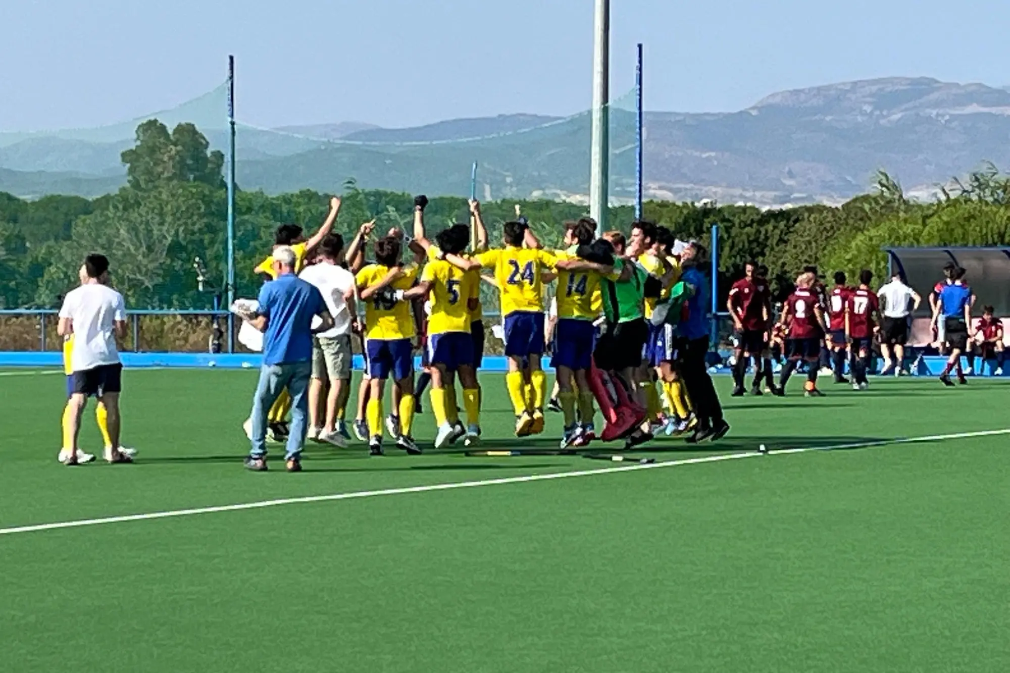 La Tevere ha festeggiato a Cagliari la conquista dello scudetto (Foto M.C.)