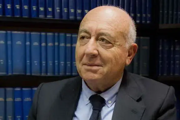Il presidente di Abbanoa Racugno (Foto ufficio stampa Abbanoa)