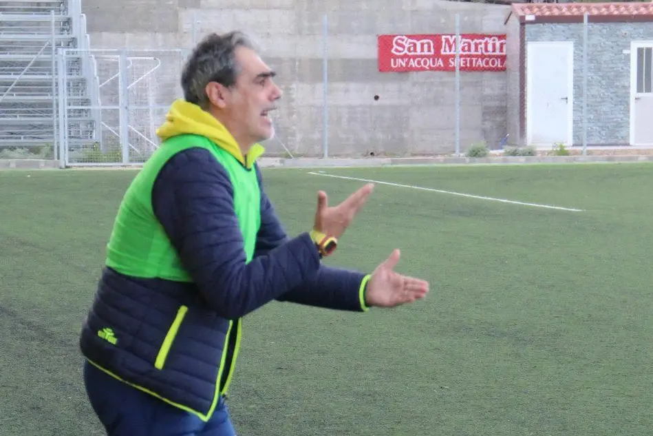 Marco Piras, allenatore del Guspini (foto Andrea Serreli)