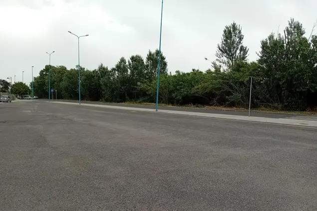 L'area in cui si svolgerà il mercatino settimanale a Palmas Arborea (foto concessa)