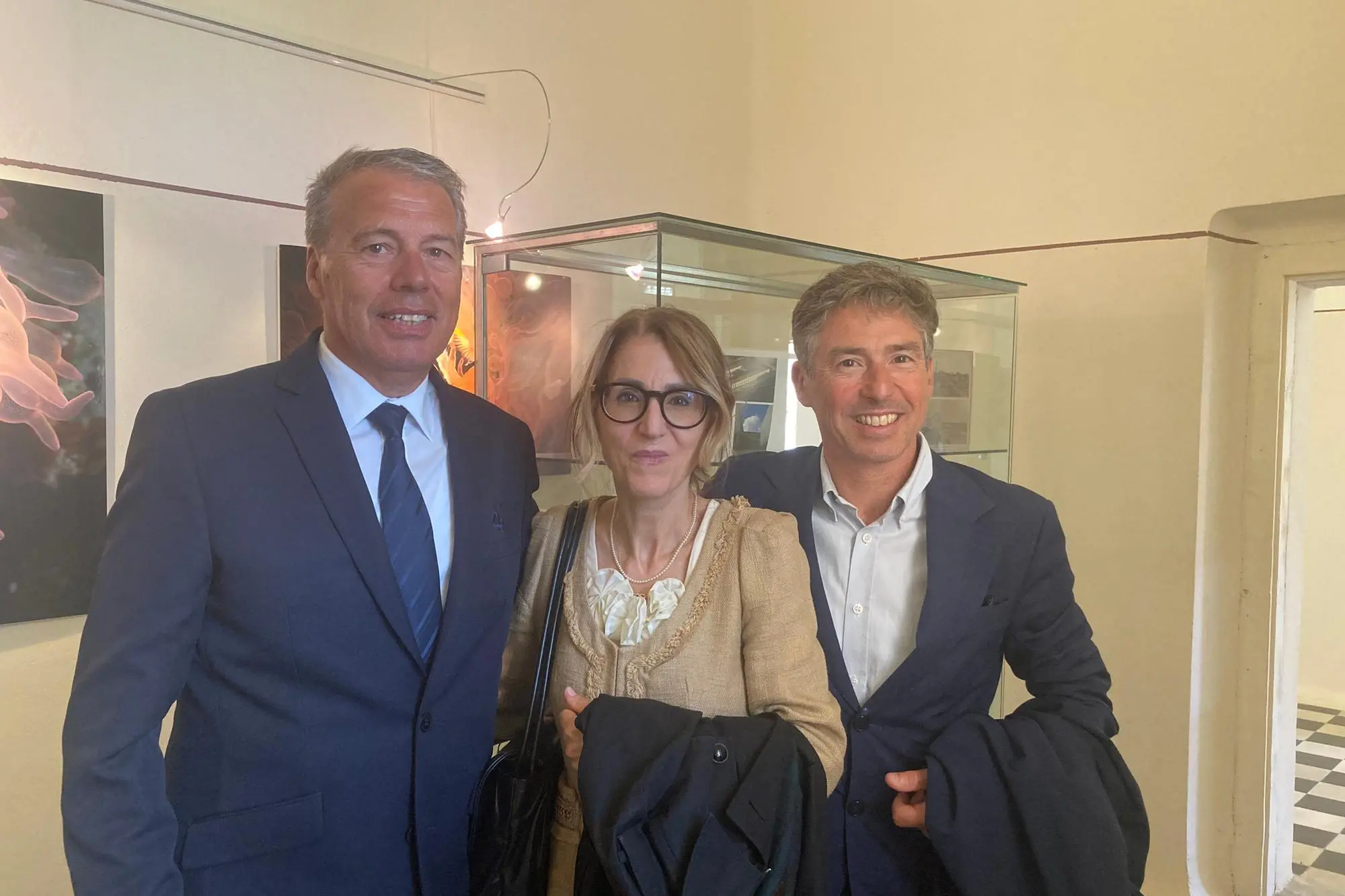 Lucia e Manfredi Borsellino con Gianmaria Deriu (foto Pala)