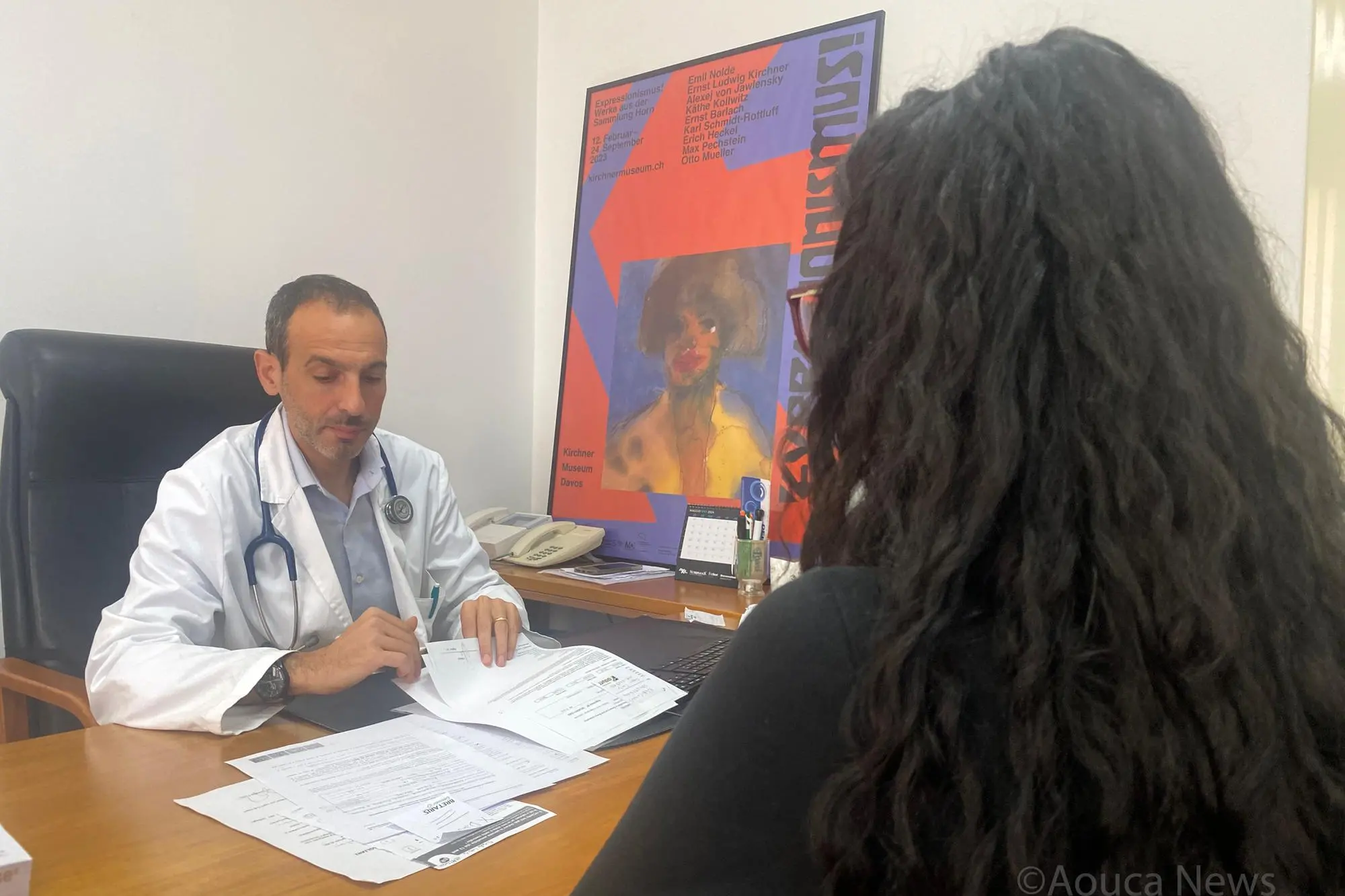 Consulenza sull'angioedema, il dottor Firinu (foto Aou Cagliari)