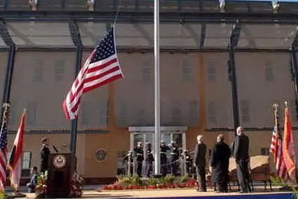 L'ambasciata Usa a Baghdad (Ansa)
