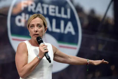 La leader di Fratelli d'Italia Giorgia Meloni (Ansa)
