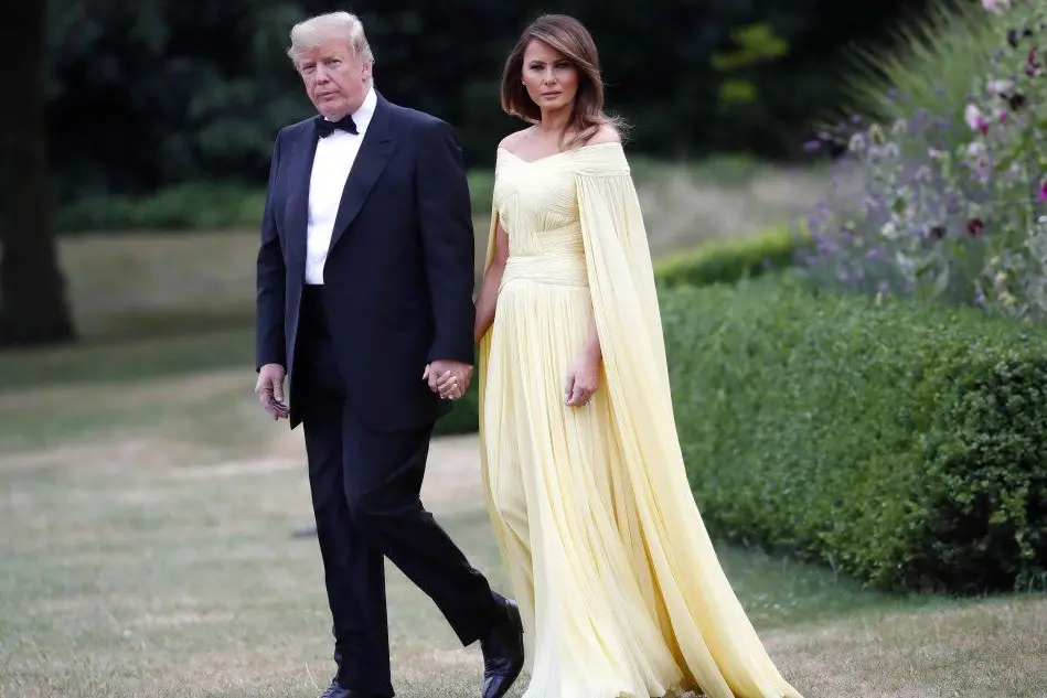 Donald Trump insieme alla moglie Melania