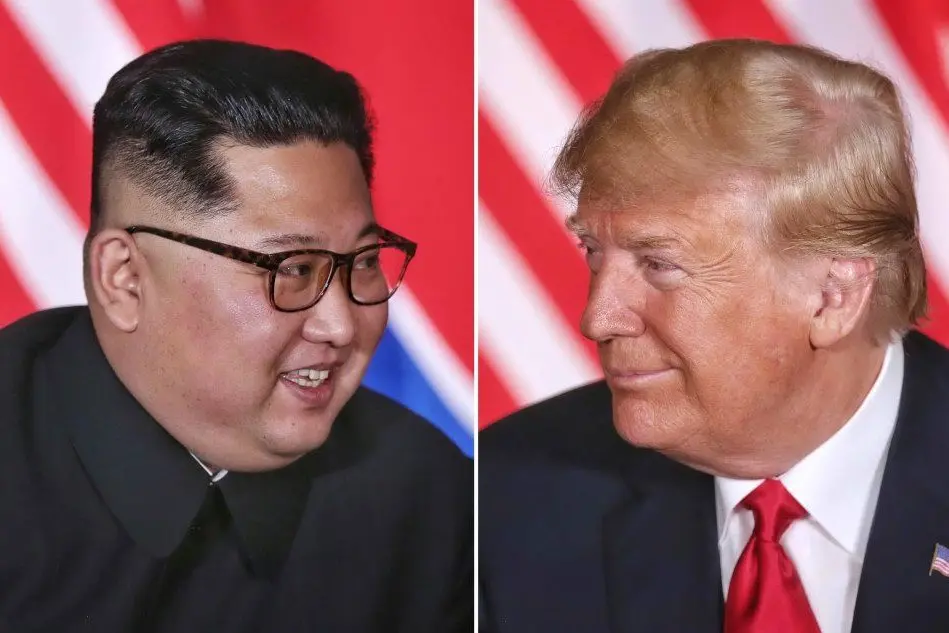 Kim e Trump (foto Ansa)